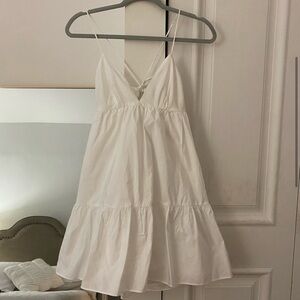 ZARA Tiered Poplin dress